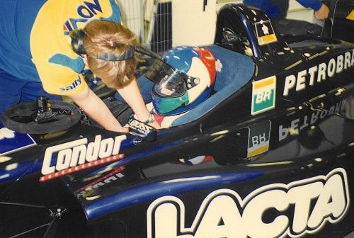 Giorgio Vinella Campionato Internazionale Formula 3000 1998 Barcellona Test Super Nova box David Sears 2