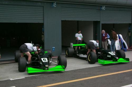 Giorgio Vinella Formula 3000 Championship 1999 Monza Team Martello Racing pit lane box garage