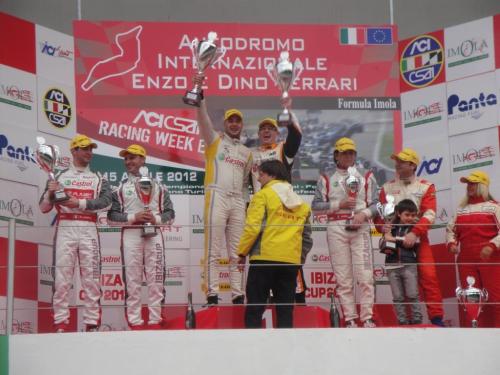 Giorgio Vinella 2012 Campione Ibiza Cup Seat Motorsport Ufficiale Baroncini Imola Campionato Italiano podio Mario Vinella 11