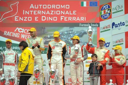 Giorgio Vinella 2012 Campione Ibiza Cup Seat Motorsport Ufficiale Baroncini Imola Campionato Italiano podio Mario Vinella 3