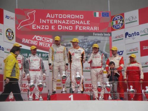 Giorgio Vinella 2012 Campione Ibiza Cup Seat Motorsport Ufficiale Baroncini Imola Campionato Italiano podio Mario Vinella 8
